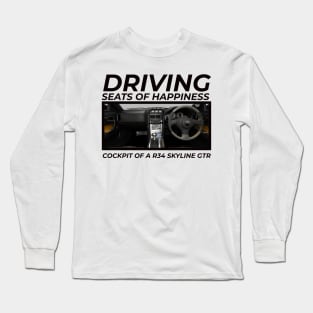 R34 Skyline GTR Interior Long Sleeve T-Shirt